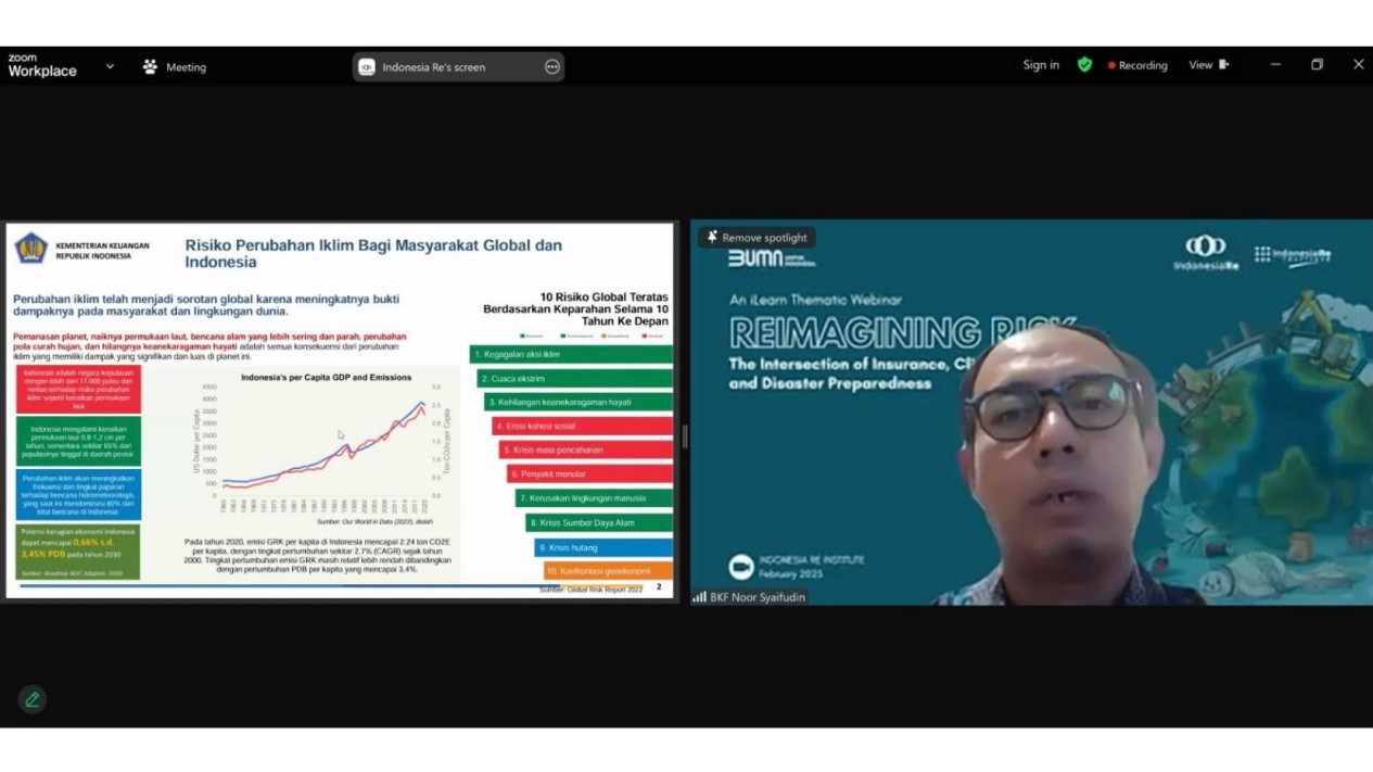 Webinar Indonesia Re: Industri Perasuransian Perlu Inovatif Kembangkan ...